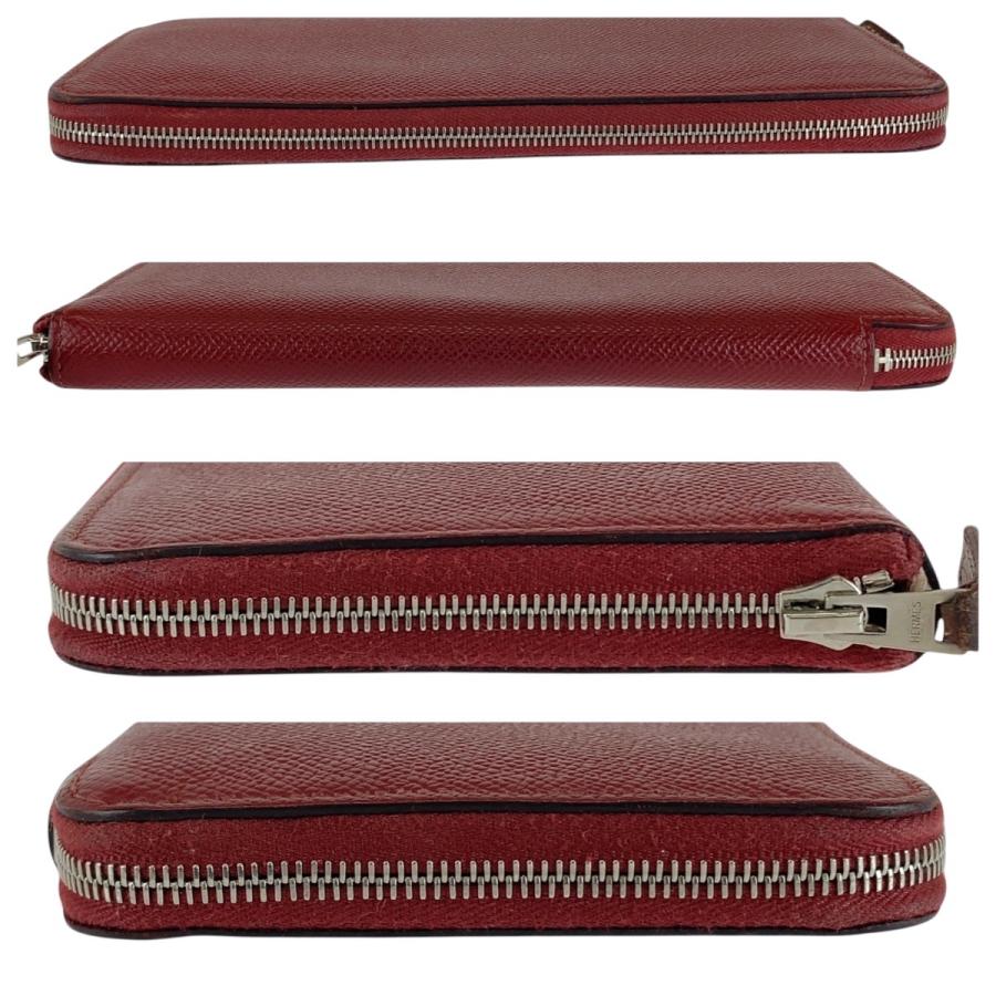 美品 HERMES エルメス アザップロング シルクイン ルビー ワインレッド 