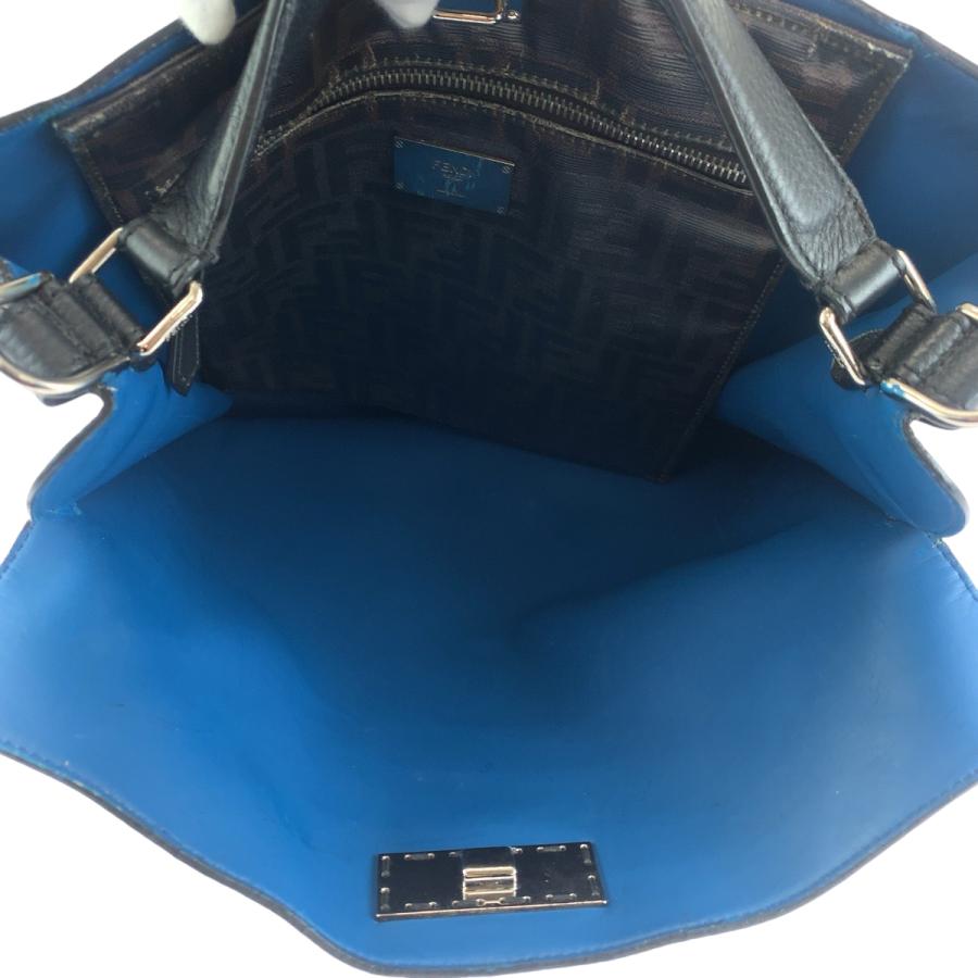 【極美品】フェンディ　エックスライト　ピーカブー　トートバッグ　レザー　黒 FENDI フェンディ ピーカブー エックスライト ブラック 黒