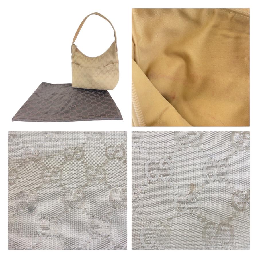 GUCCI（グッチ） ベージュ シルバー金具 GGキャンバス 001 3386