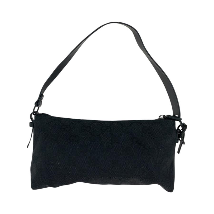 美品 グッチ 039 0950 GGキャンバス ポーチ 黒 ブラック レディース GUCCI（グッチ） 美品 ブラック 黒 GGキャンバス/レザー 103399