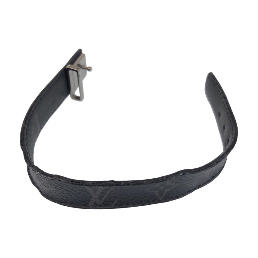 LOUIS VUITTON ルイヴィトン モノグラム エクリプス ブラスレ LVスリム 19 ブラック 黒 シルバー金具 M6456 ブレスレット メンズ 409536 | LOUIS VUITTON | 05