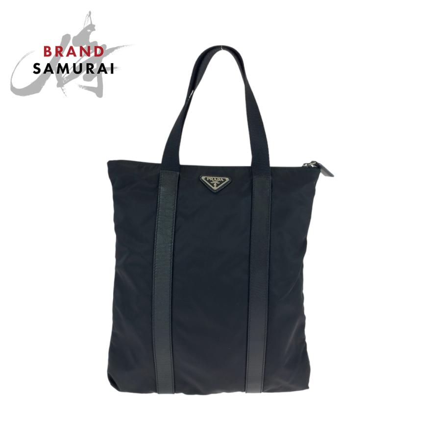 PRADA（プラダ） 美品 サフィアーノ テスート 三角ロゴプレート
