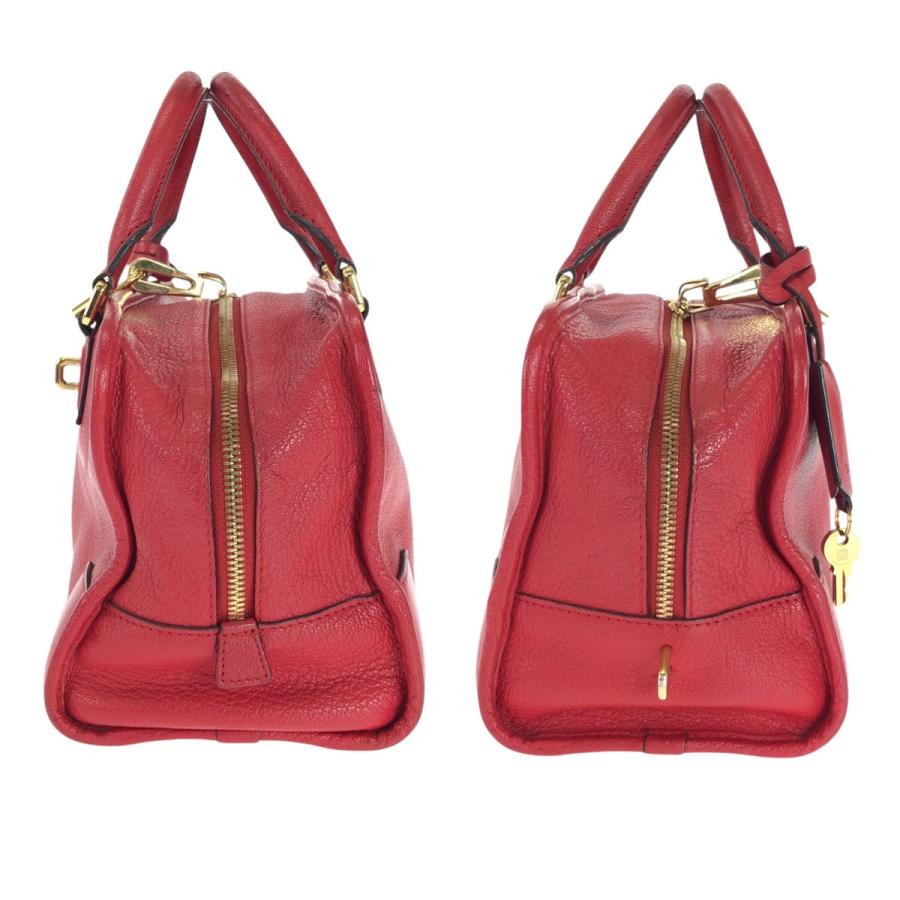 LOEWE（ロエベ） 美品 アマソナ 28 レッド ゴールド金具 レザー トート