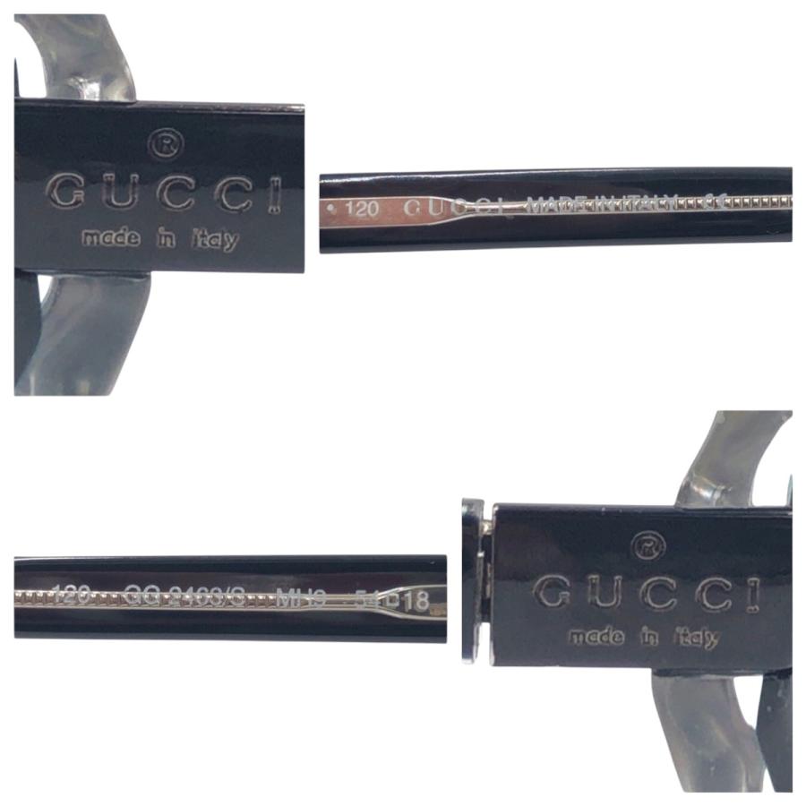 GUCCI（グッチ） 美品 ブラック 黒 プラスチック 120 GG 2463/S MH9 54