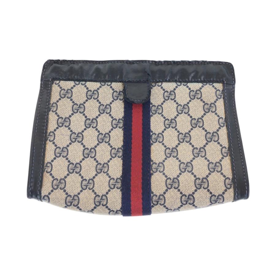GUCCI（グッチ） オールドグッチ シェリーライン ネイビー グレー GG