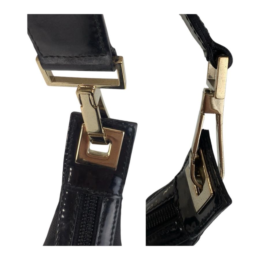 美品 GUCCI グッチ ブラック 黒 ゴールド金具 GGキャンバス
