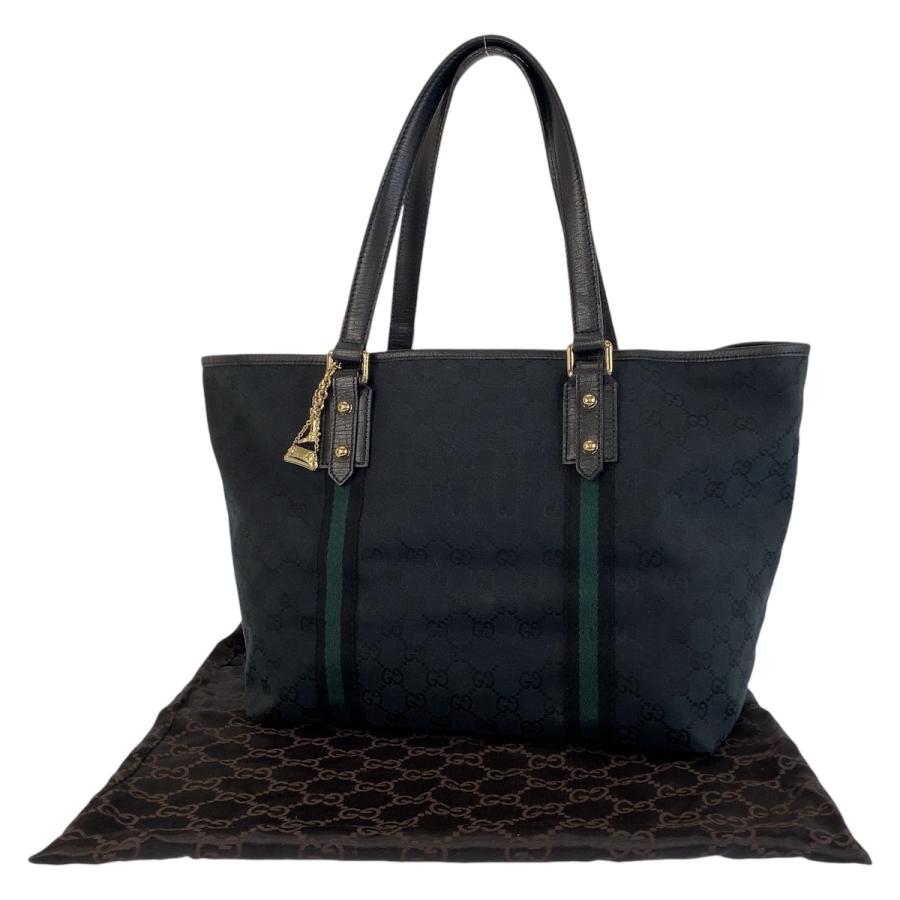 GUCCI グッチ トートバッグ シマレザーGG シェリーライン 美品GUCCI トートバッグ シマレザーGG シェリーライン