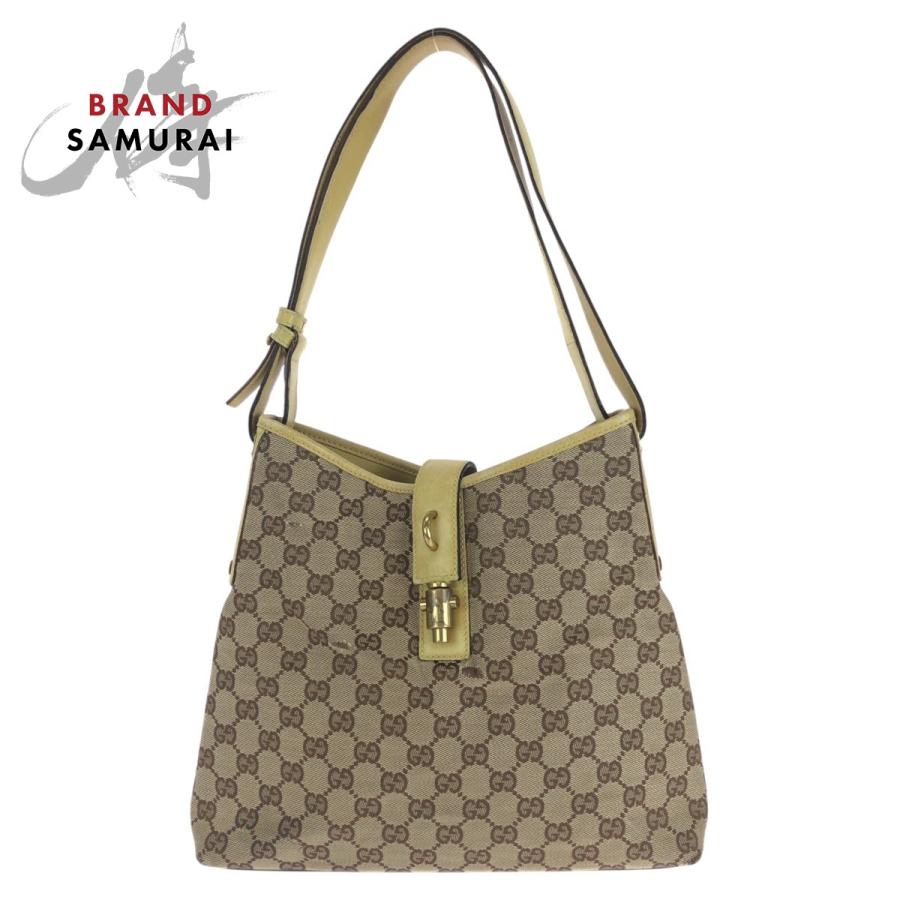 GUCCI ジャッキー バッグ ベージュ/イエロー GUCCI（グッチ） ジャッキー イエロー ベージュ ゴールド金具 GG