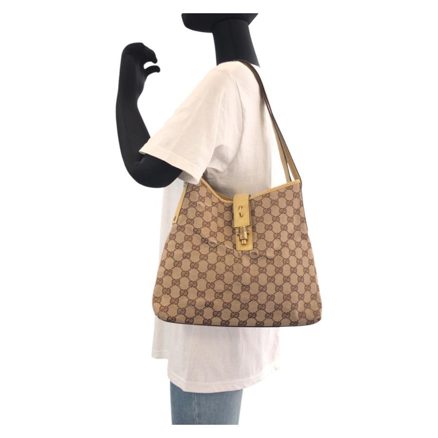GUCCI グッチ ジャッキー イエロー ベージュ ゴールド金具 GG 