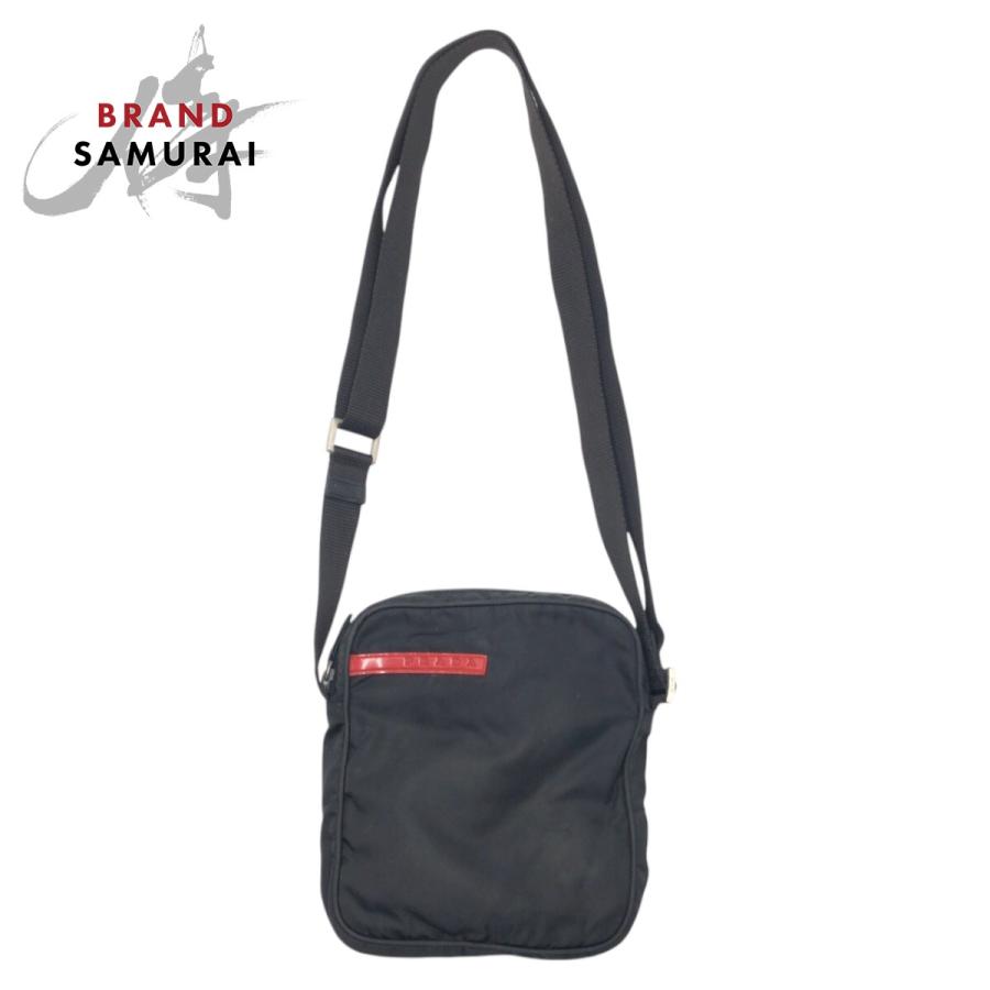 PRADA プラダ スポーツ ショルダーバッグ ポシェット ナイロン ブラック