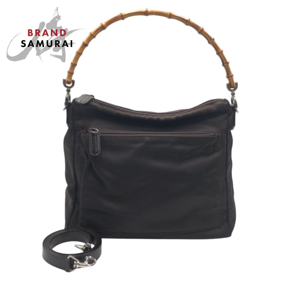 GUCCI（グッチ） 美品 バンブー ブラウン ポリエステル 000 0509