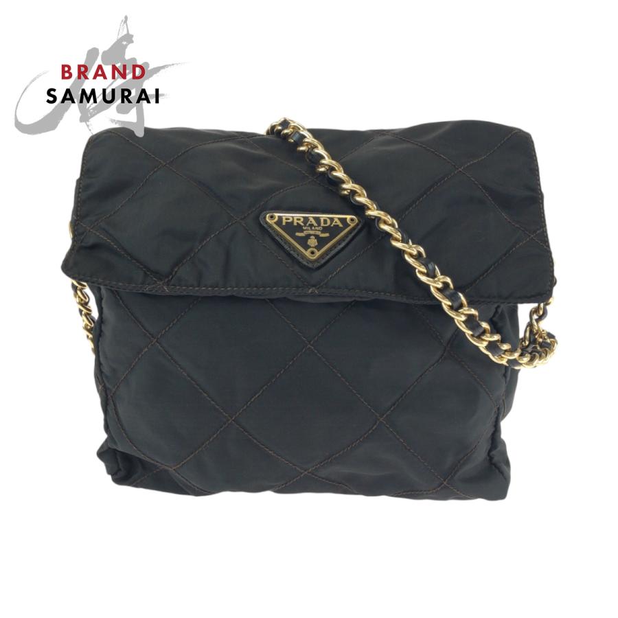 PRADA（プラダ） 美品 ヴィンテージ テスート 三角ロゴプレート 