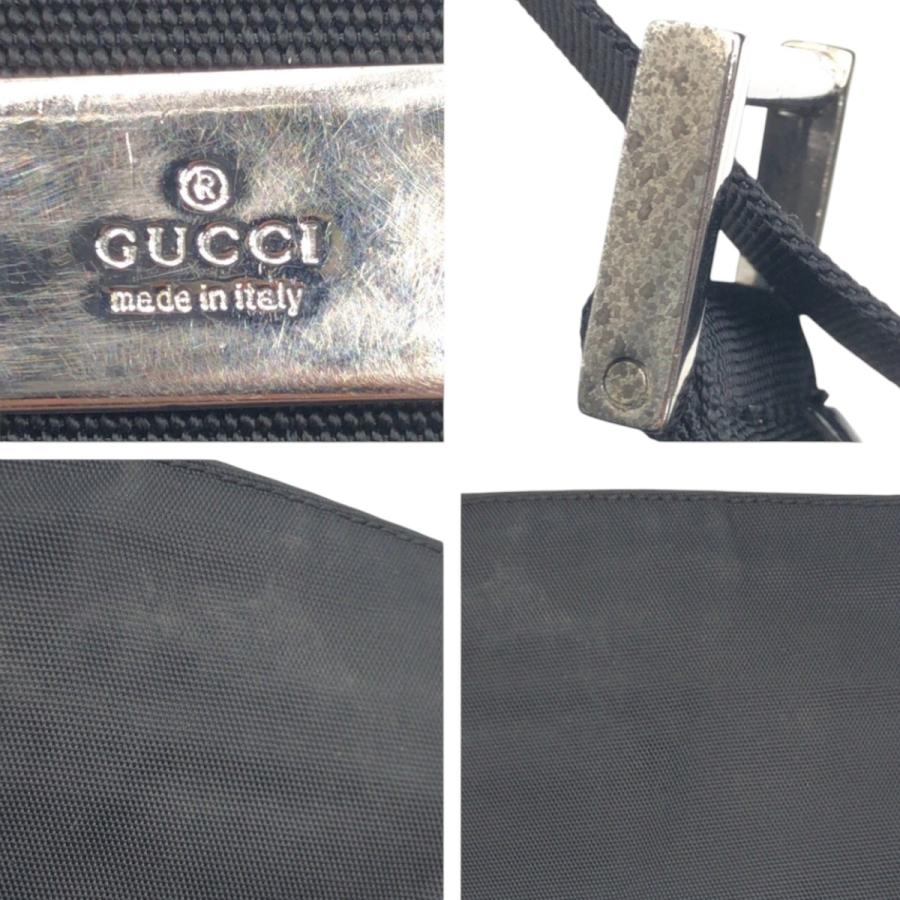 GUCCI（グッチ） 美品 ブラック 黒 ナイロン 0190350 ショルダーバッグ