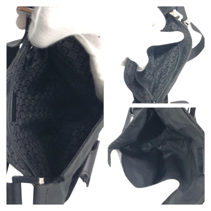 GUCCI（グッチ） 美品 ブラック 黒 ナイロン 0190350 ショルダーバッグ