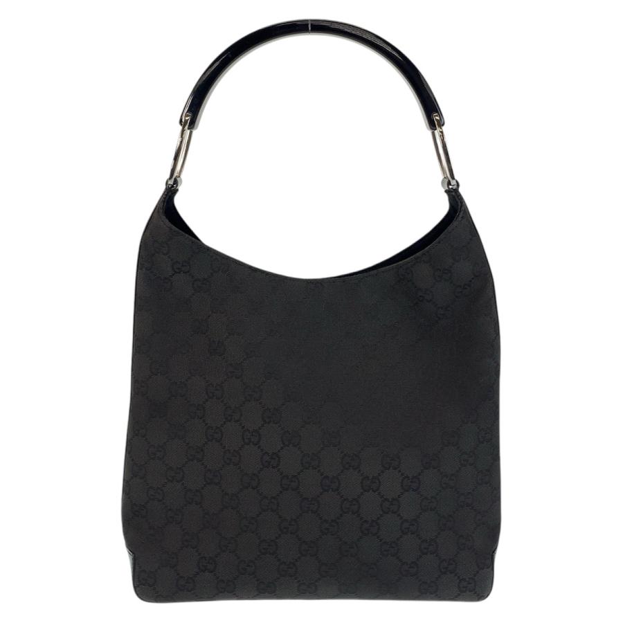 GUCCI（グッチ） 美品 ブラック 黒 シルバー金具 GGキャンバス