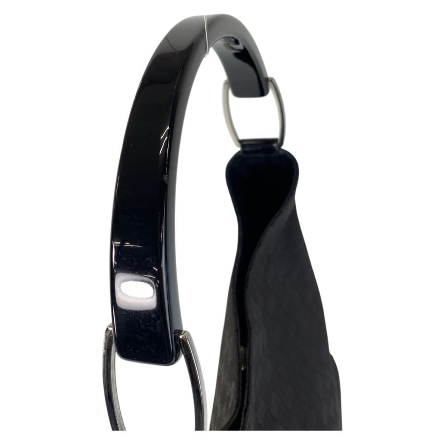 GUCCI（グッチ） 美品 ブラック 黒 シルバー金具 GGキャンバス