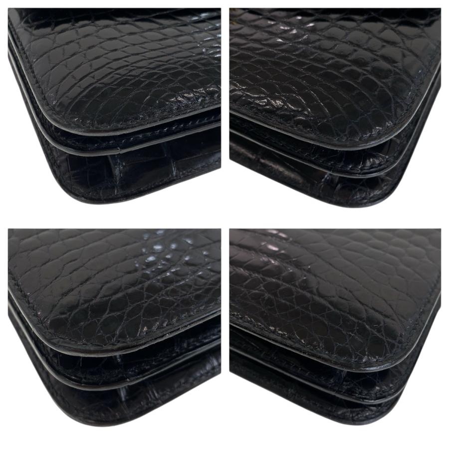 MORABITO（モラビト） 美品 ブラック 黒 ゴールド金具 クロコダイル