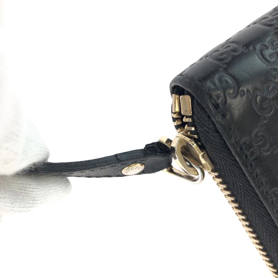GUCCI（グッチ） 美品 マイクログッチ ブラック 黒 シルバー金具