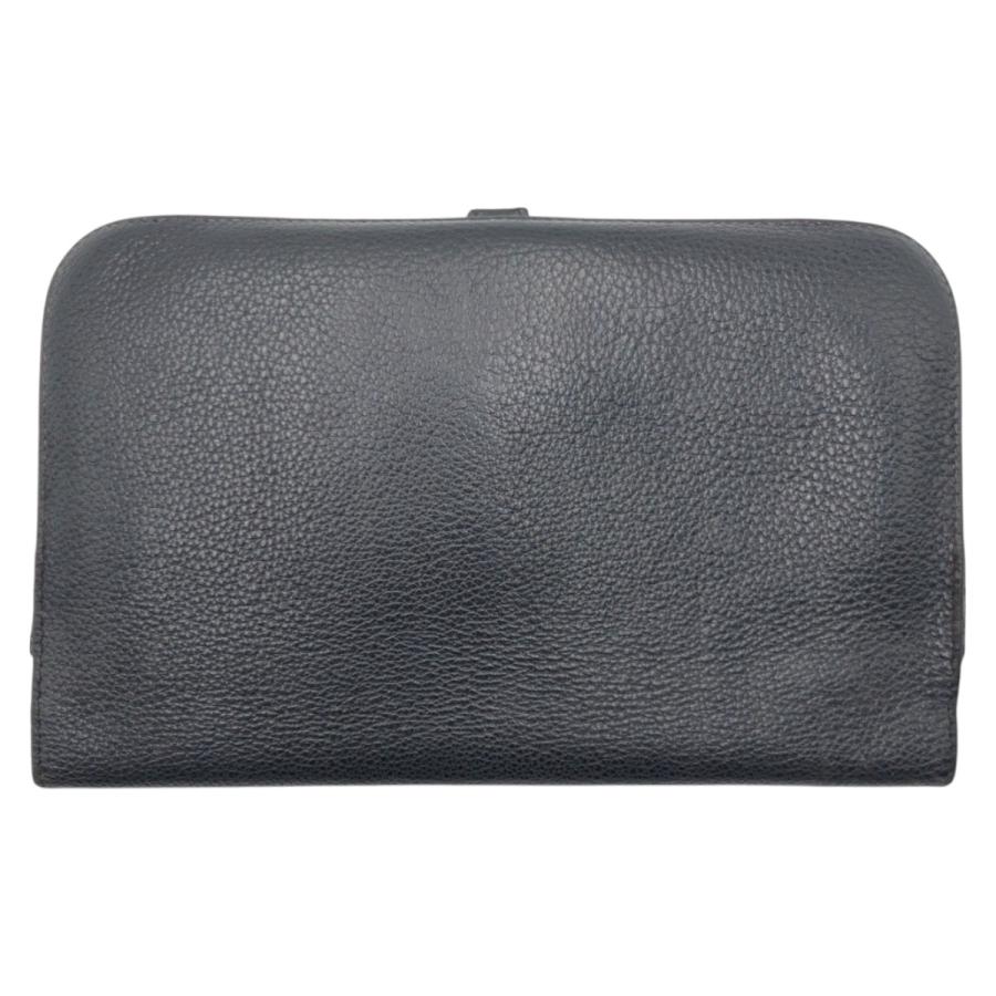 HERMES（エルメス） ドゴンGM ブラック 黒 トリヨンクレマンス 長財布