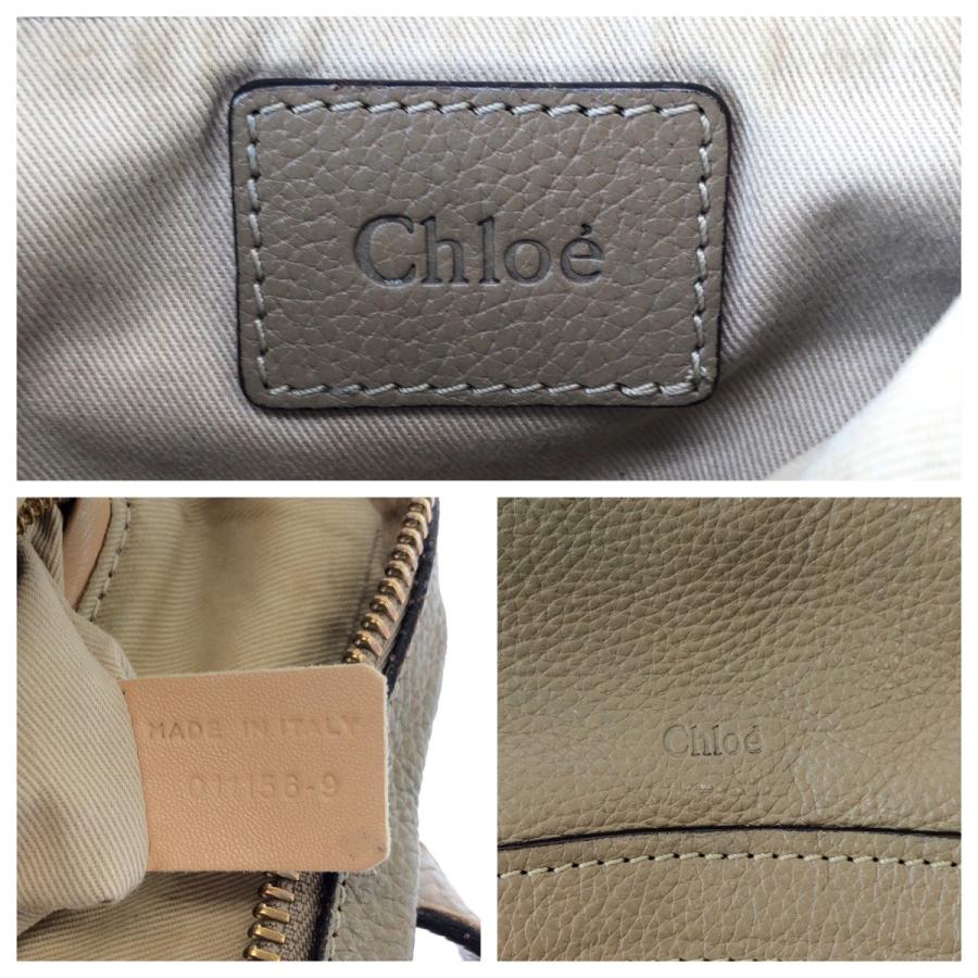 Chloe（クロエ） パラティ ロゴ ブラウン ゴールド金具 レザー