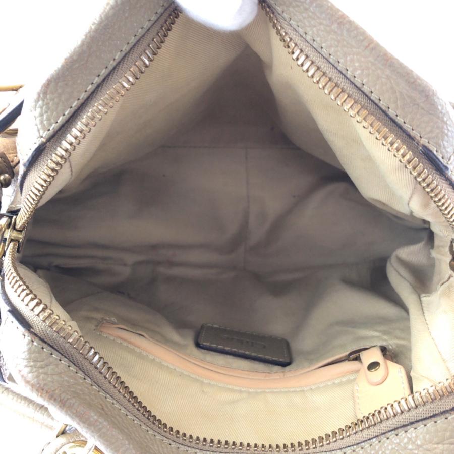 Chloe（クロエ） パラティ ロゴ ブラウン ゴールド金具 レザー