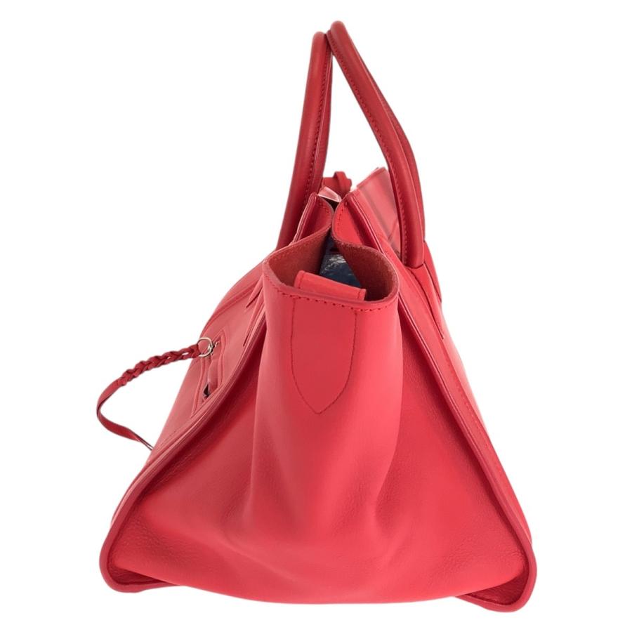 CELINE（セリーヌ） 美品 ラゲージ ファントム レッド シルバー金具