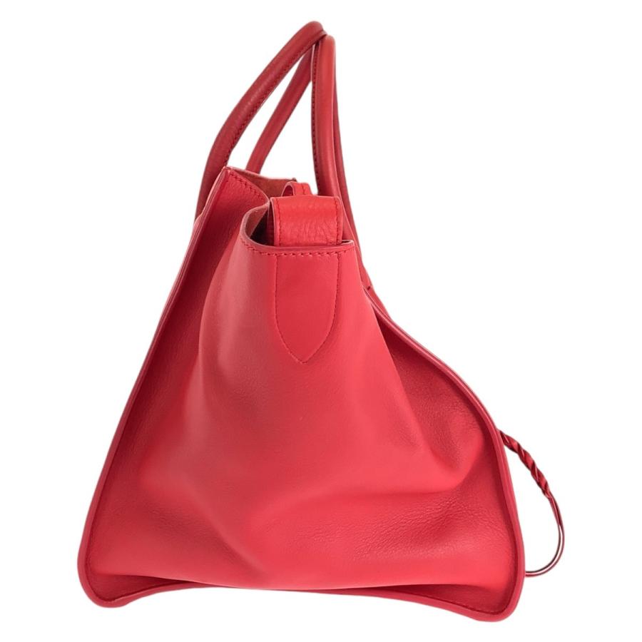 CELINE（セリーヌ） 美品 ラゲージ ファントム レッド シルバー金具 