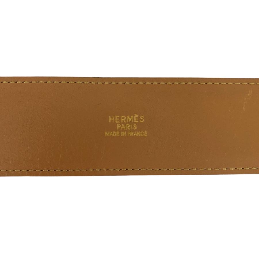 HERMES（エルメス） 美品 コリエドシアン メドール ブラウン ゴールド