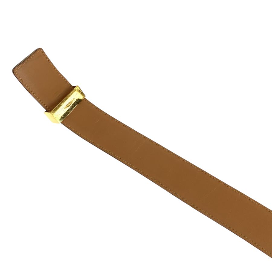 HERMES エルメス コリエドシアン メドール ベルト ブラウン×ゴールド HERMES（エルメス） 美品 コリエドシアン メドール ブラウン ゴールド
