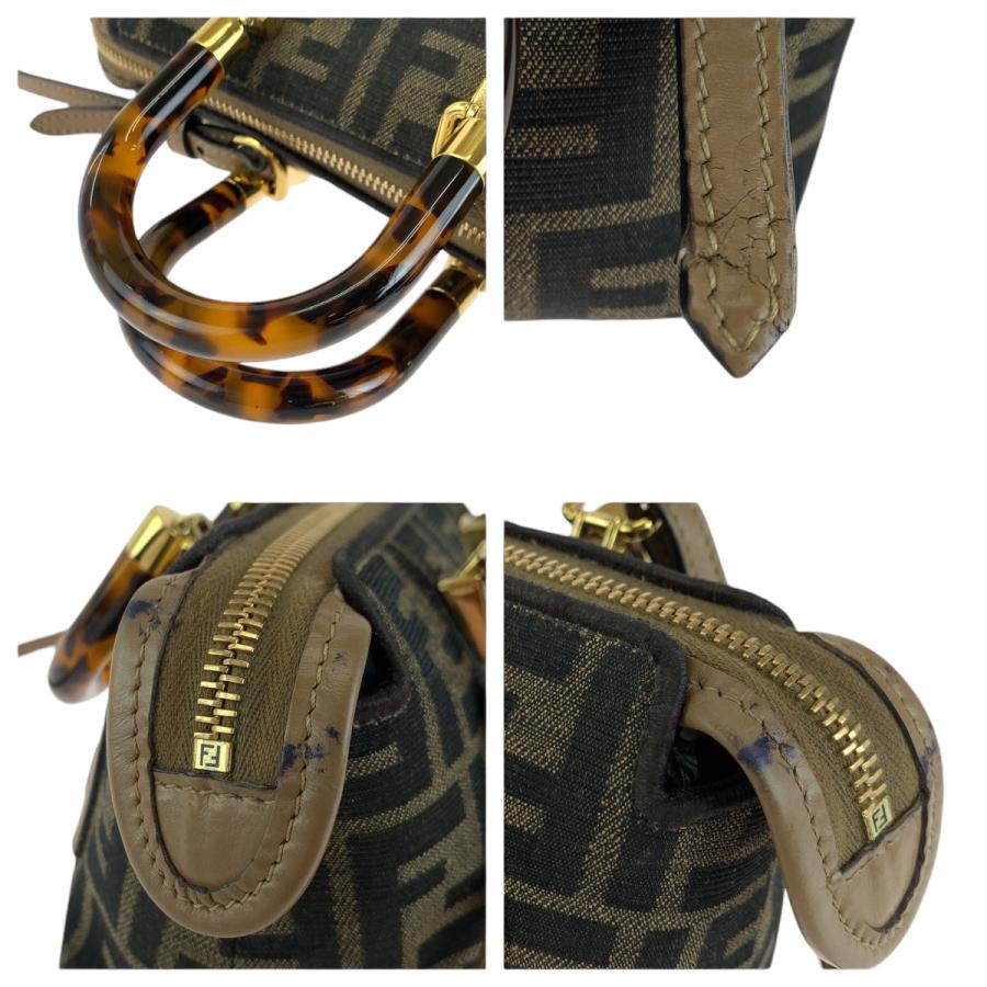 FENDI（フェンディ） 美品 バイザウェイミニ ブラウン ゴールド金具