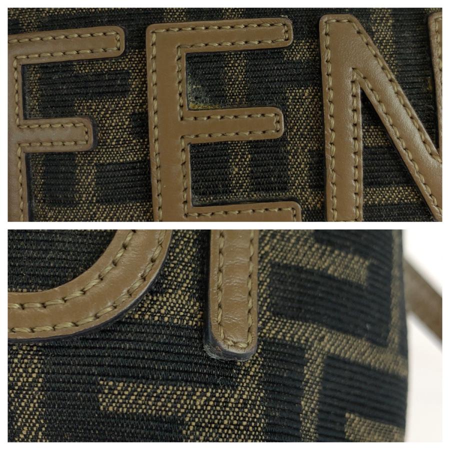 美品 FENDI フェンディ バイザウェイミニ ブラウン ゴールド金具 キャンバス 8BS067 ショルダーバッグ ハンドバッグ レディース 410857 【中古】 FENDI（フェンディ） 美品 バイザウェイミニ ブラウン ゴールド金具