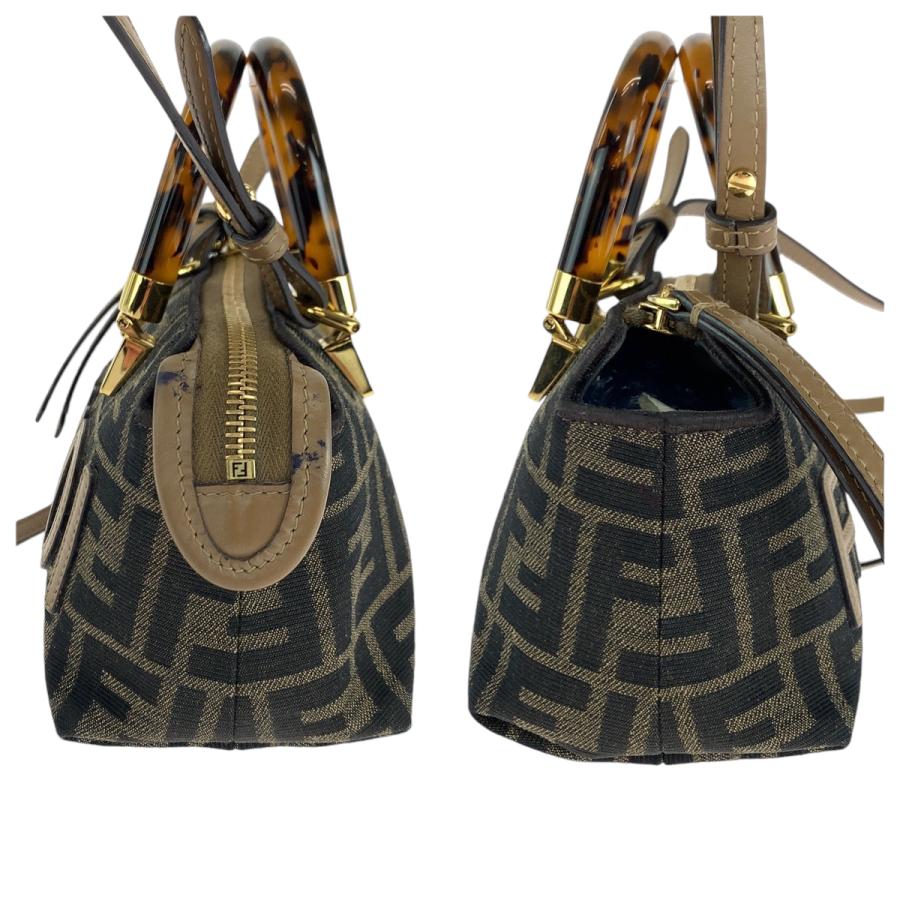 FENDI（フェンディ） 美品 バイザウェイミニ ブラウン ゴールド金具