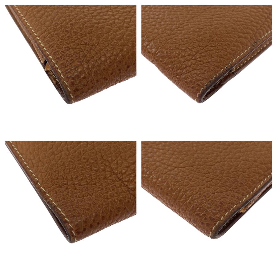HERMES（エルメス） ドゴンGM ゴールド ブラウン シルバー金具 トゴ 長 