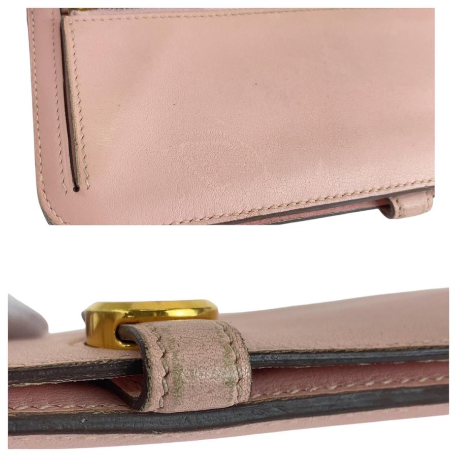 HERMES（エルメス） ドゴンロング ピンク ローズサクラ ゴールド金具
