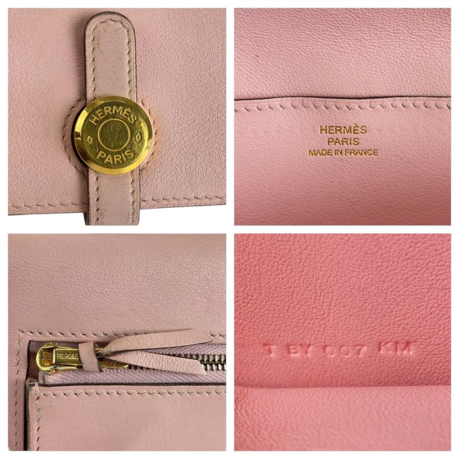HERMES（エルメス） ドゴンロング ピンク ローズサクラ ゴールド金具