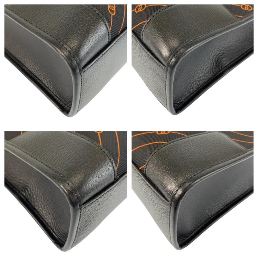 GUCCI（グッチ） 超美品 インターロッキング ブラック 黒 オレンジ