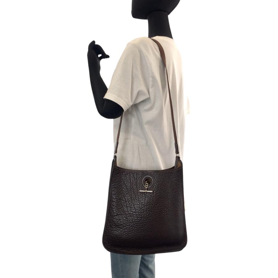 HERMES（エルメス） ヴェスパPM ブラウン シルバー金具 ヴォーエプソン
