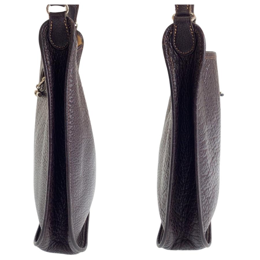 美品 エルメス ヴェスパ グレージュ ムートン ブラウン シルバー金具 手袋 HERMES（エルメス） ヴェスパPM ブラウン シルバー金具 ヴォーエプソン