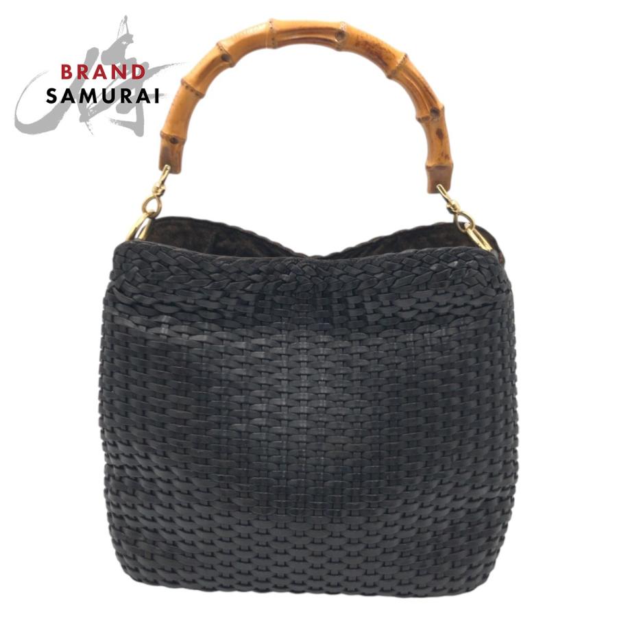 GUCCI（グッチ） 美品 バンブー ブラック 黒 レザー 001 0166