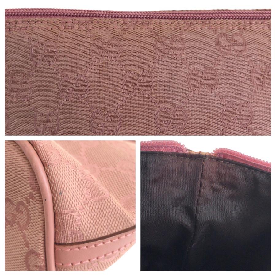 GUCCI（グッチ） 美品 ピンク シルバー金具 GGキャンバス 039 1103