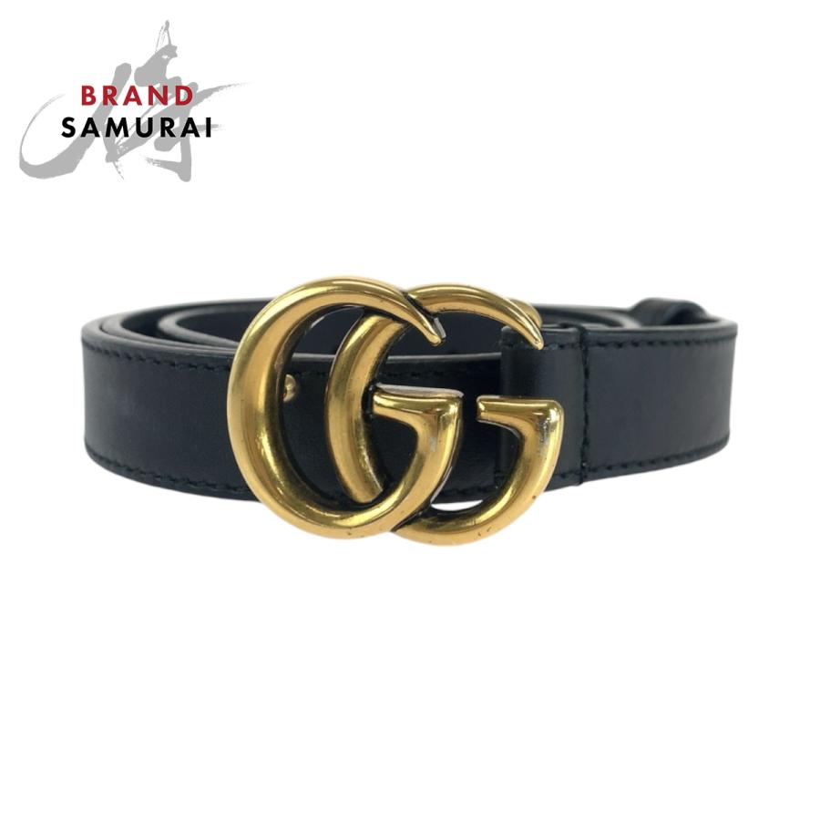 GUCCI（グッチ） 美品 GGマーモント 70cm/28inc ブラック 黒 ゴールド