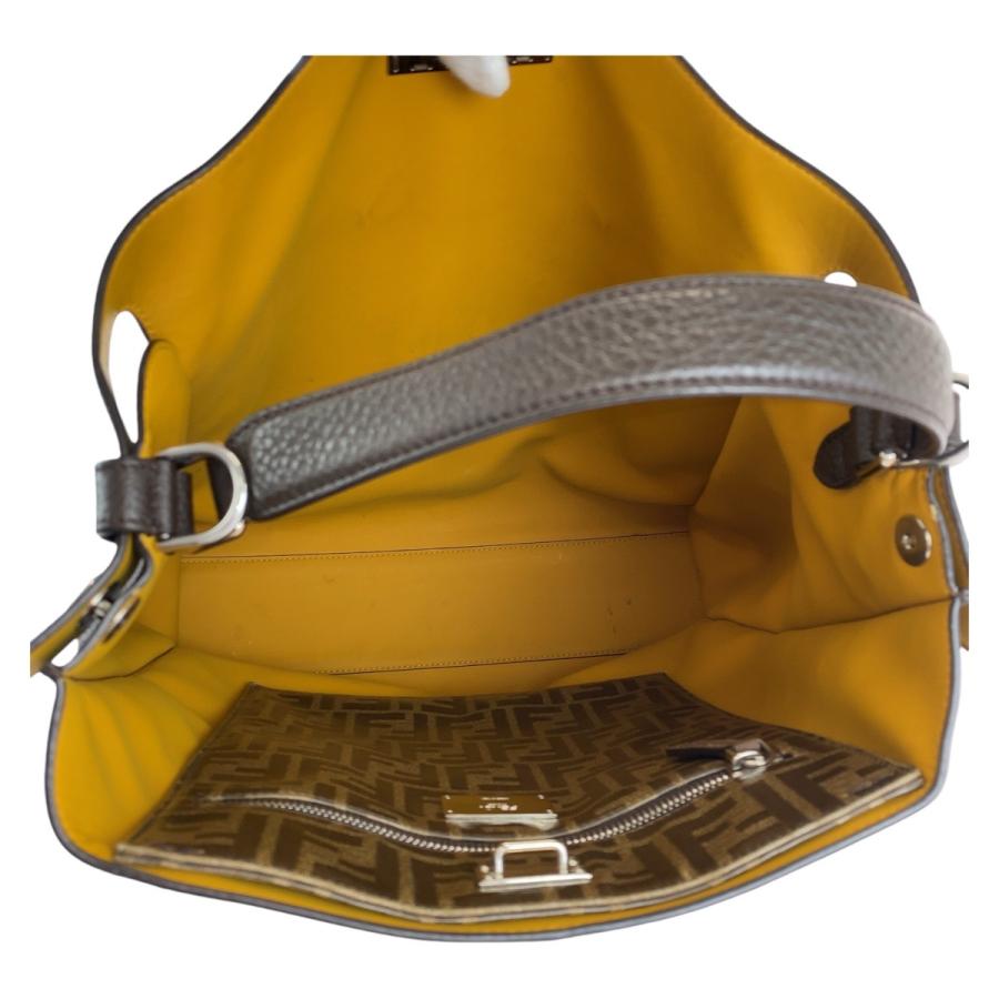 K9387 フェンディ 2way ピーカブー エックスライトフィット ブラウン FENDI（フェンディ） 美品 ピーカブー エックスライトフィット