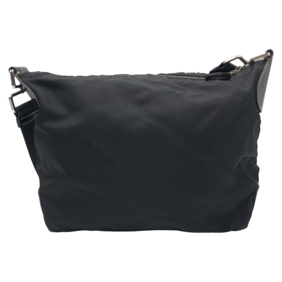 極美品　プラダ　ショルダーバッグ　テスートナイロン　三角ロゴ　白タグ　黒 PRADA プラダ テスートナイロン ショルダーバッグ 三角ロゴ 白タグ
