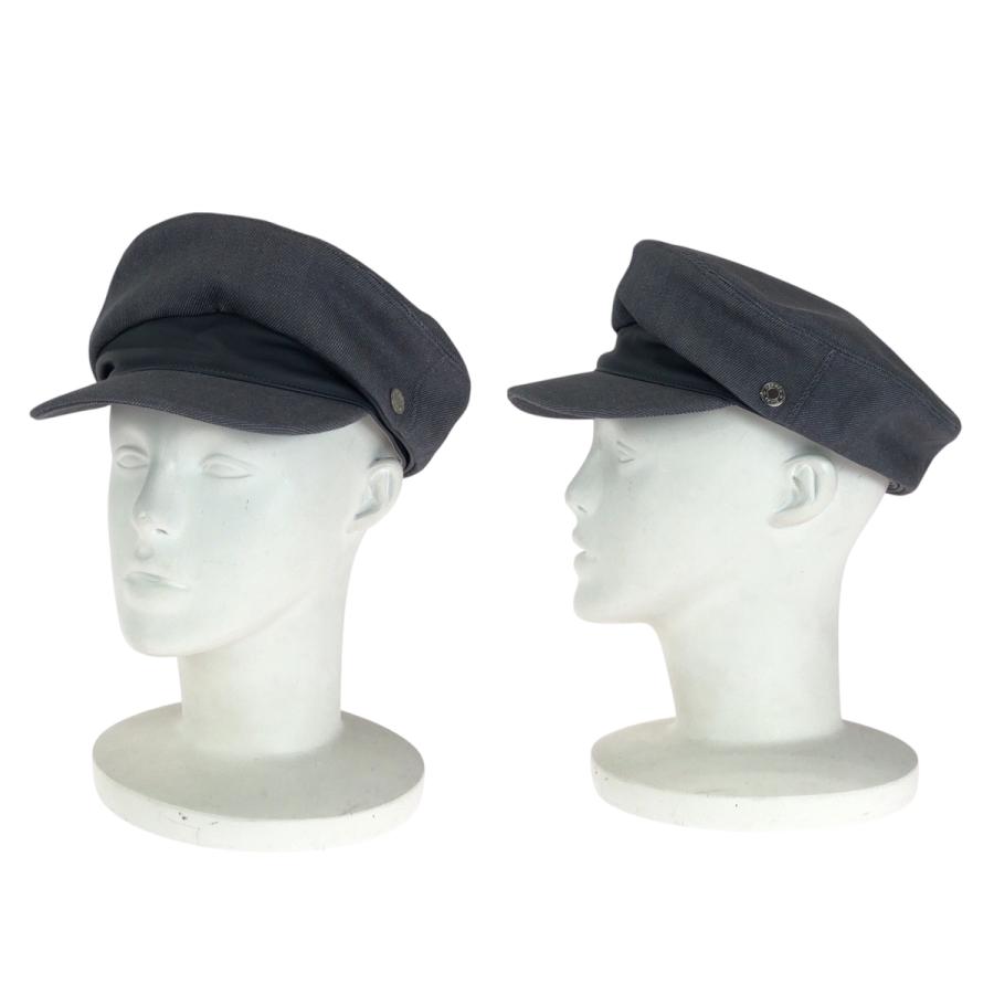 美品 HERMES エルメス セリエ サイズ58 グレー シルバー金具 コットン/ビスコース キャスケット レディース 411157 | HERMES | 06