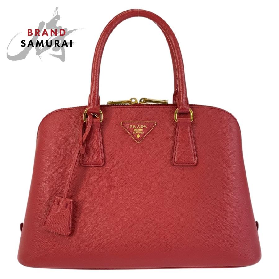 PRADA（プラダ） 美品 サフィアーノ プロムナード 三角ロゴプレート