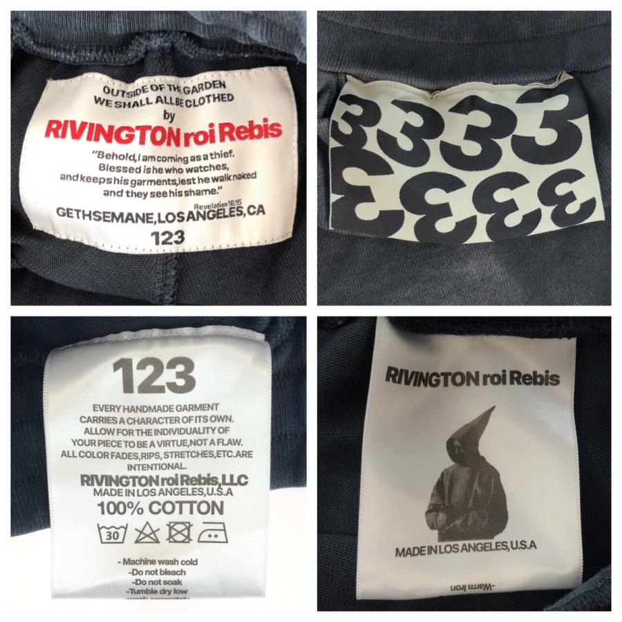 美品 RRR 123 RIVNGTON roi Rebis リヴィントンロイレビス ブラック 黒 コットン ショートパンツ ハーフパンツ メンズ 411206 |  | 02