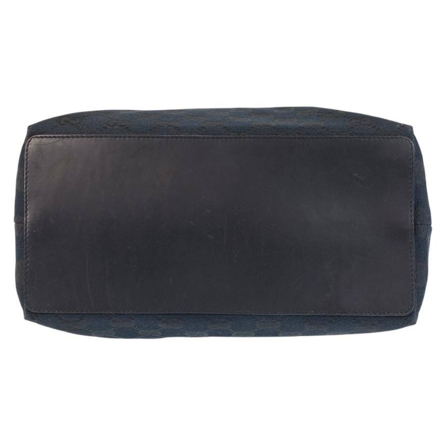 GUCCI（グッチ） 美品 ブラック 黒 ゴールド金具 GGキャンバス/レザー