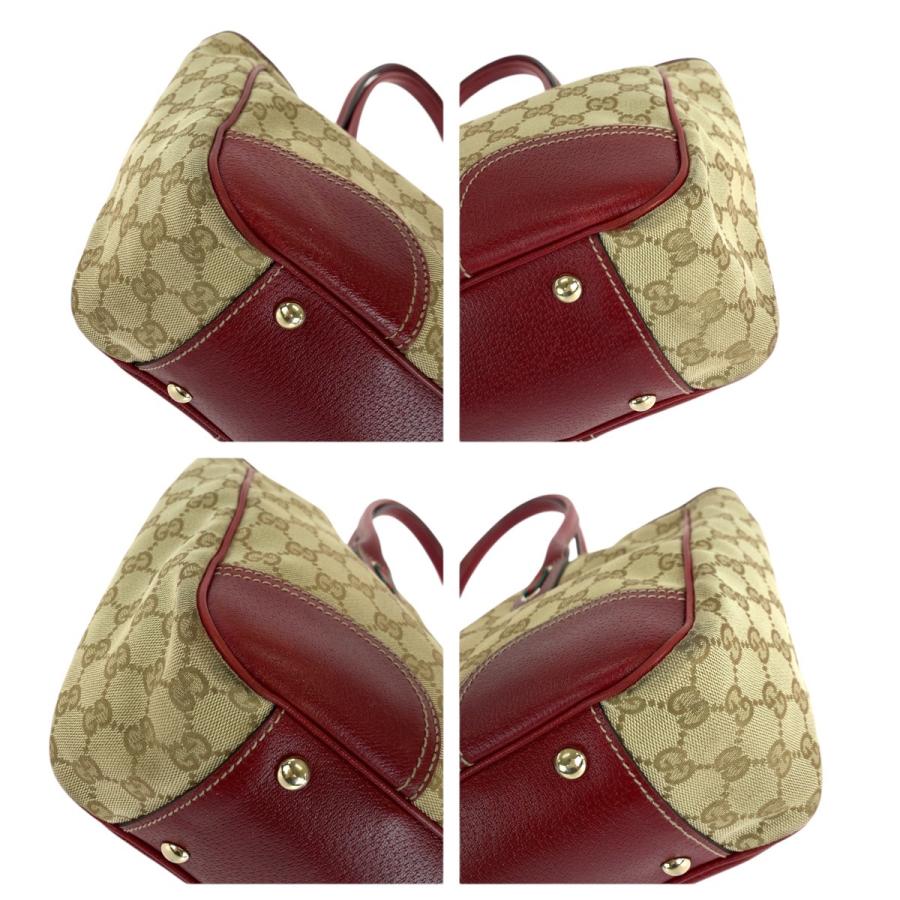 GUCCI（グッチ） 美品 シェリーライン プリンシー ベージュ レッド 