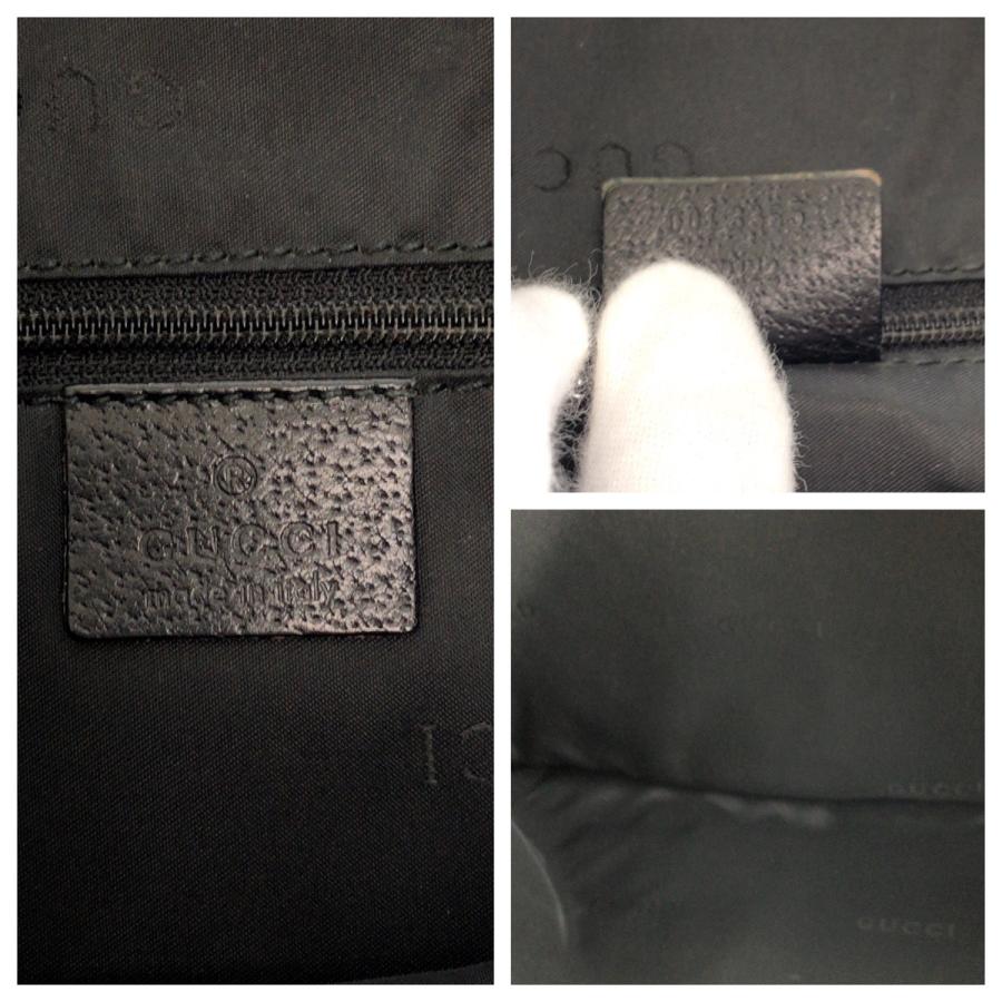GUCCI（グッチ） ジャッキー ブラック 黒 シルバー金具 ナイロン 001