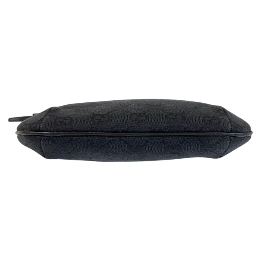 【美品】GUCCI グッチ　ショルダーバッグ　キャンバス　レザー　ブラック　黒 グッチ☆GUCCI ショルダーバッグ GGキャンバス ブラック